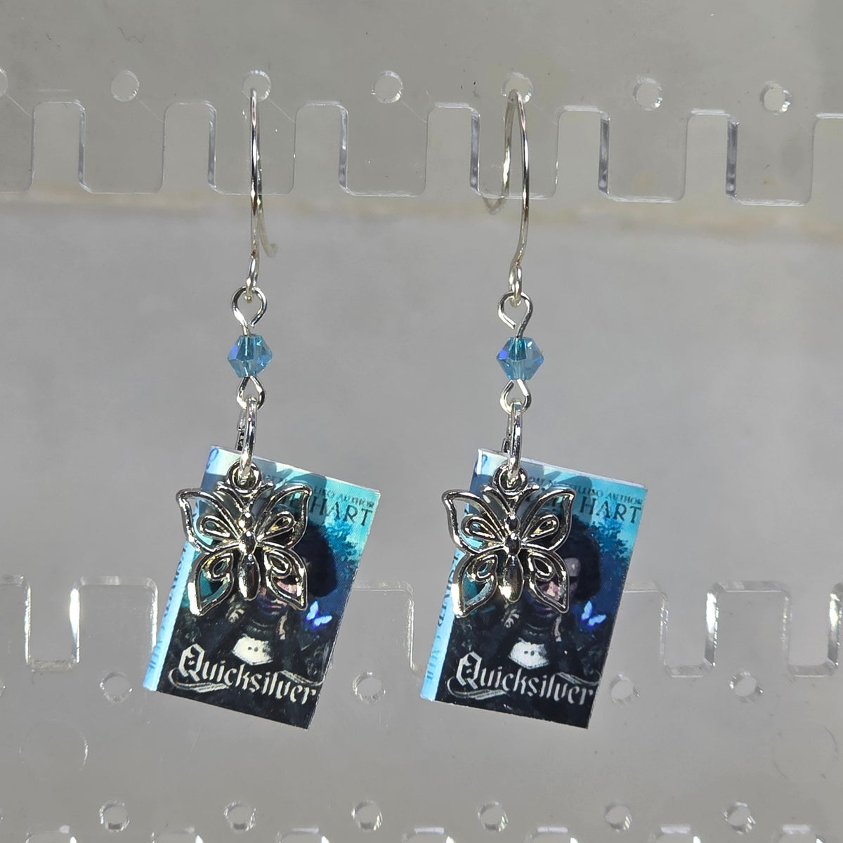 Quicksilver Mini Book-Inspired Earrings | Romantasy Bookish Jewelry