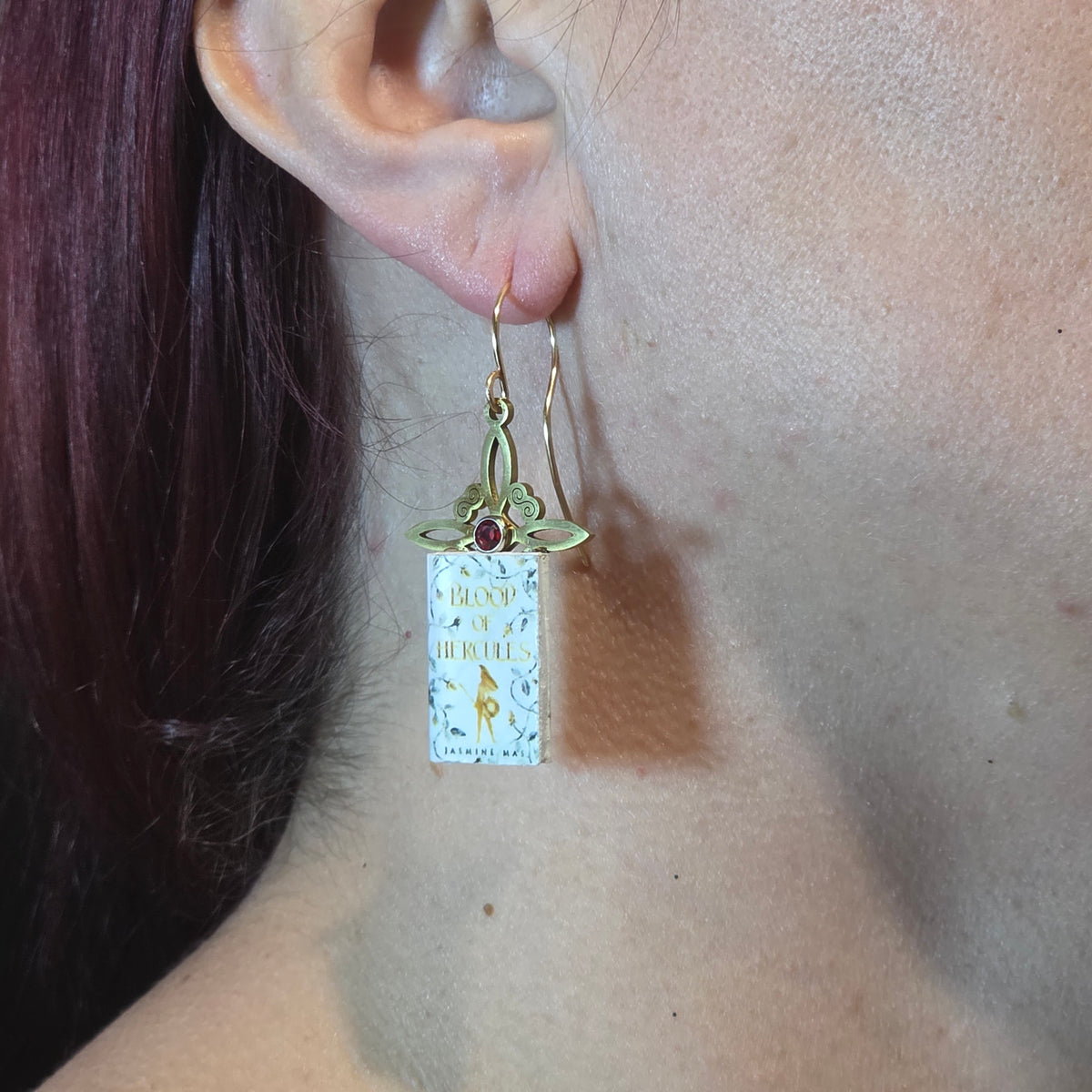 Blood of Hercules Mini Book-Inspired Earrings | Romantasy Bookish Jewelry