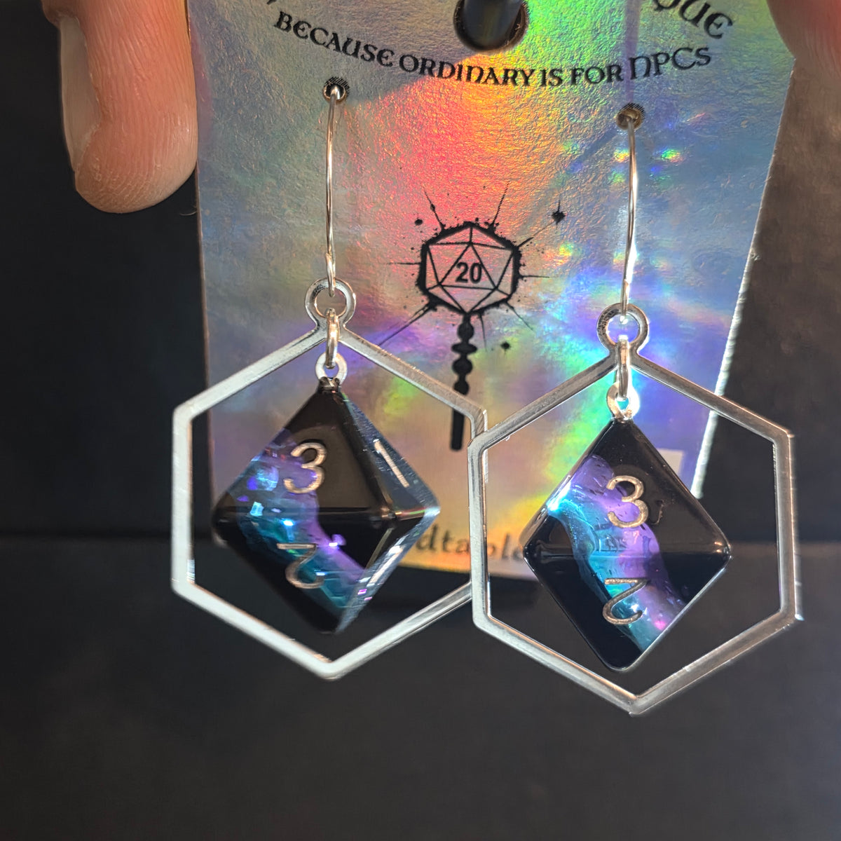 Mystery Dice Earrings - $32.00