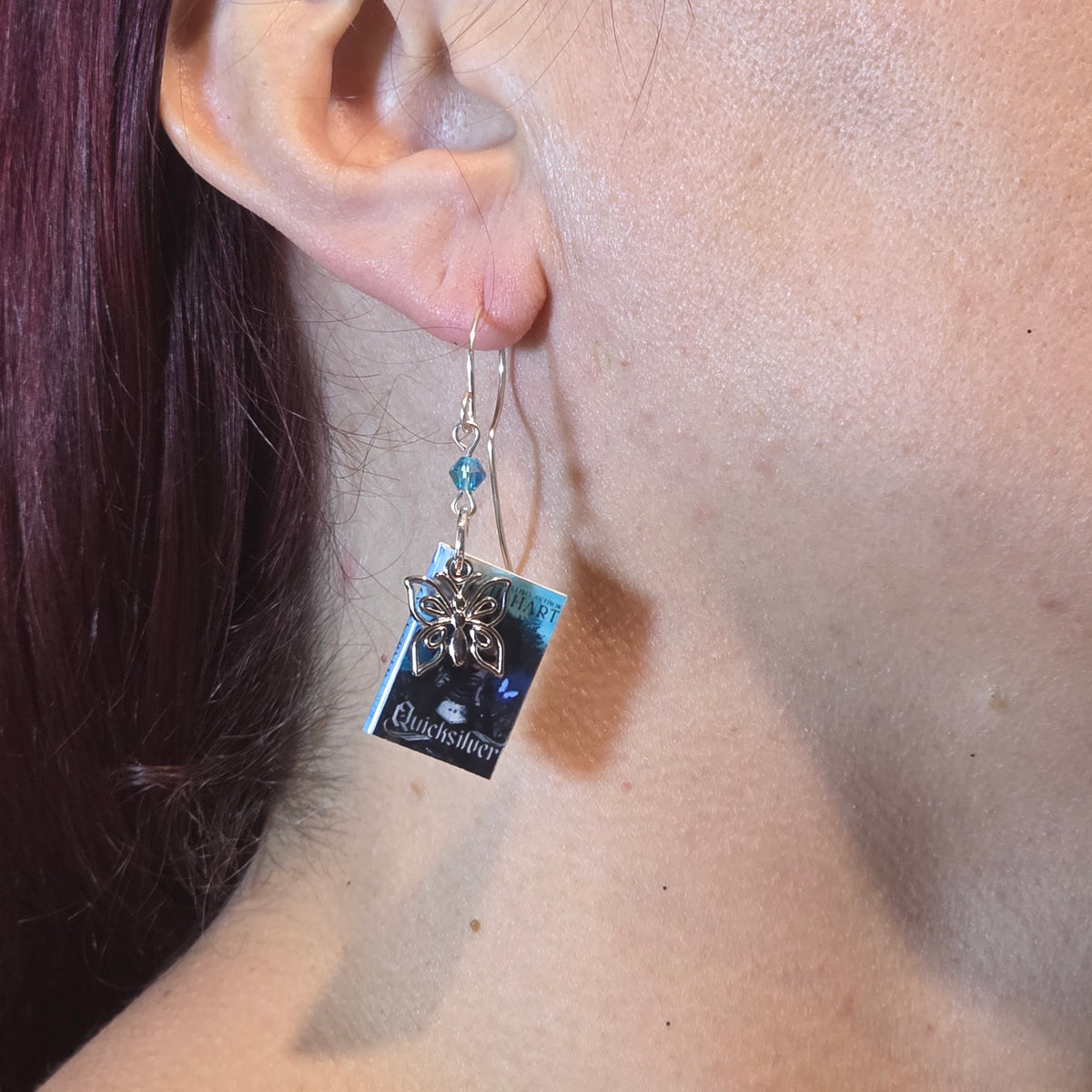 Quicksilver Mini Book-Inspired Earrings | Romantasy Bookish Jewelry