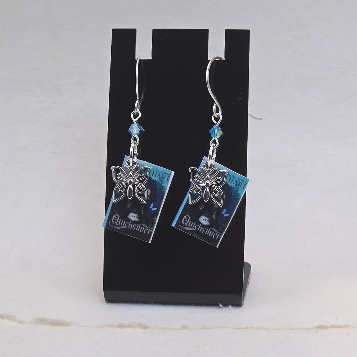 Quicksilver Mini Book-Inspired Earrings | Romantasy Bookish Jewelry