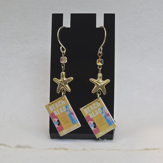 Beach Read Mini Book-Inspired Earrings | Contemporary Romance Bookish Jewelry
