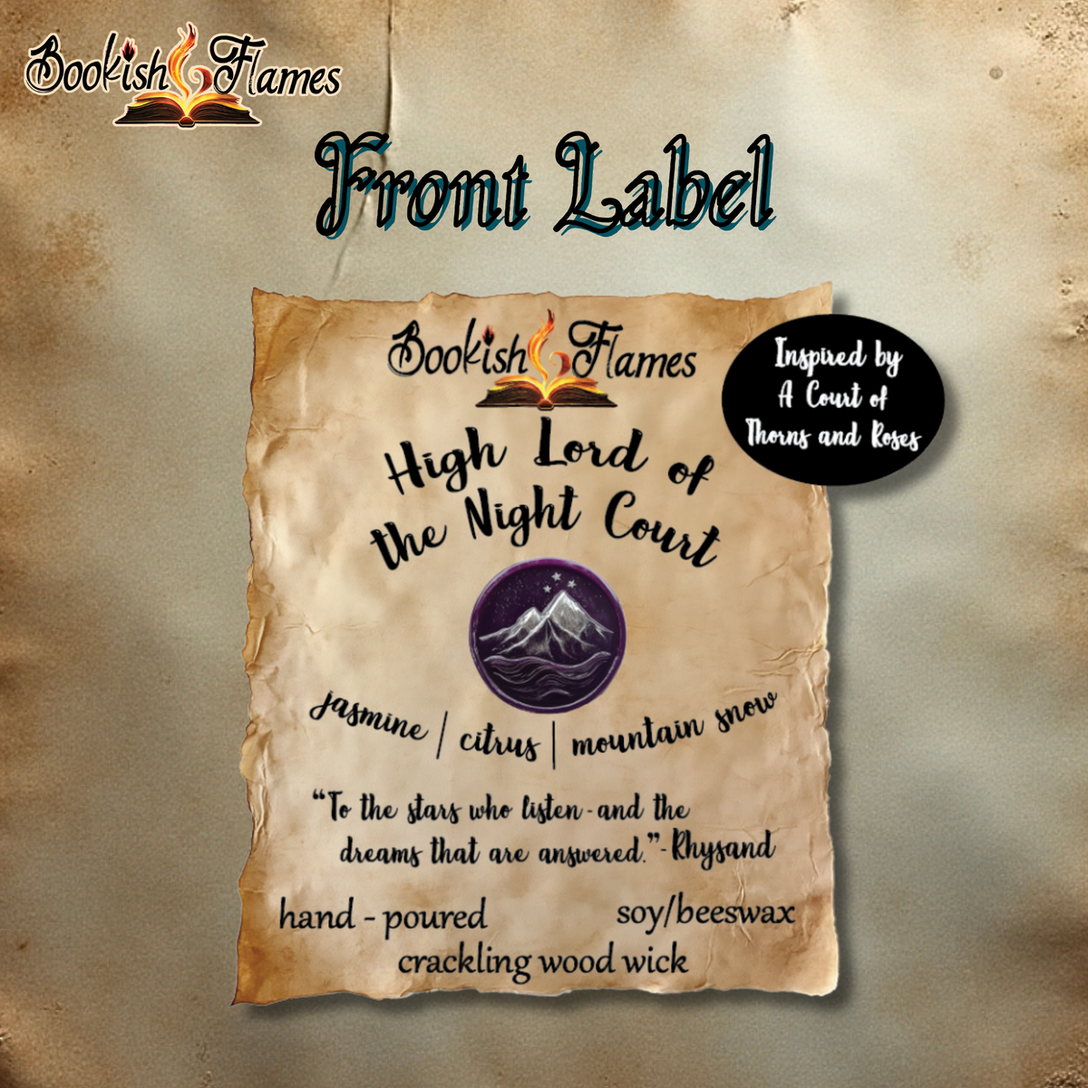 High Lord of the Night Court Candle