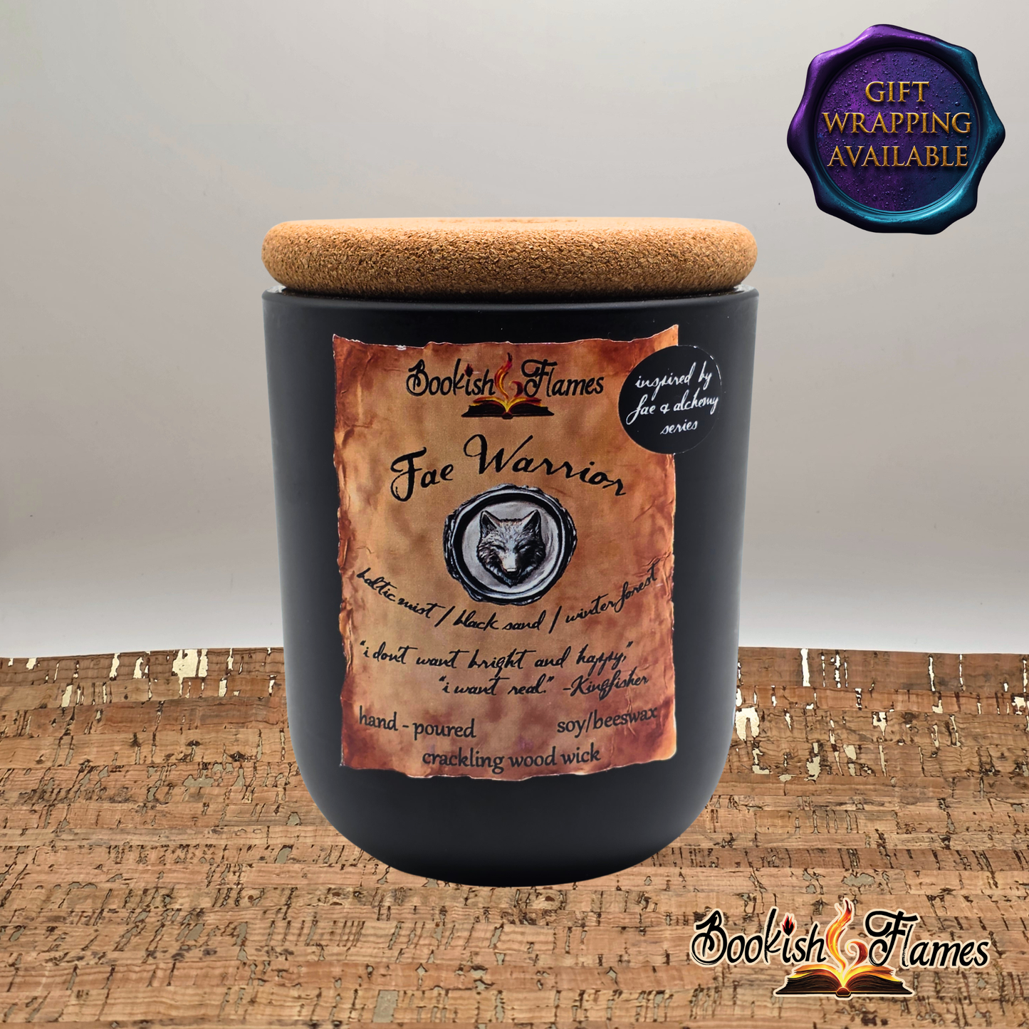 Fae Warrior Candle