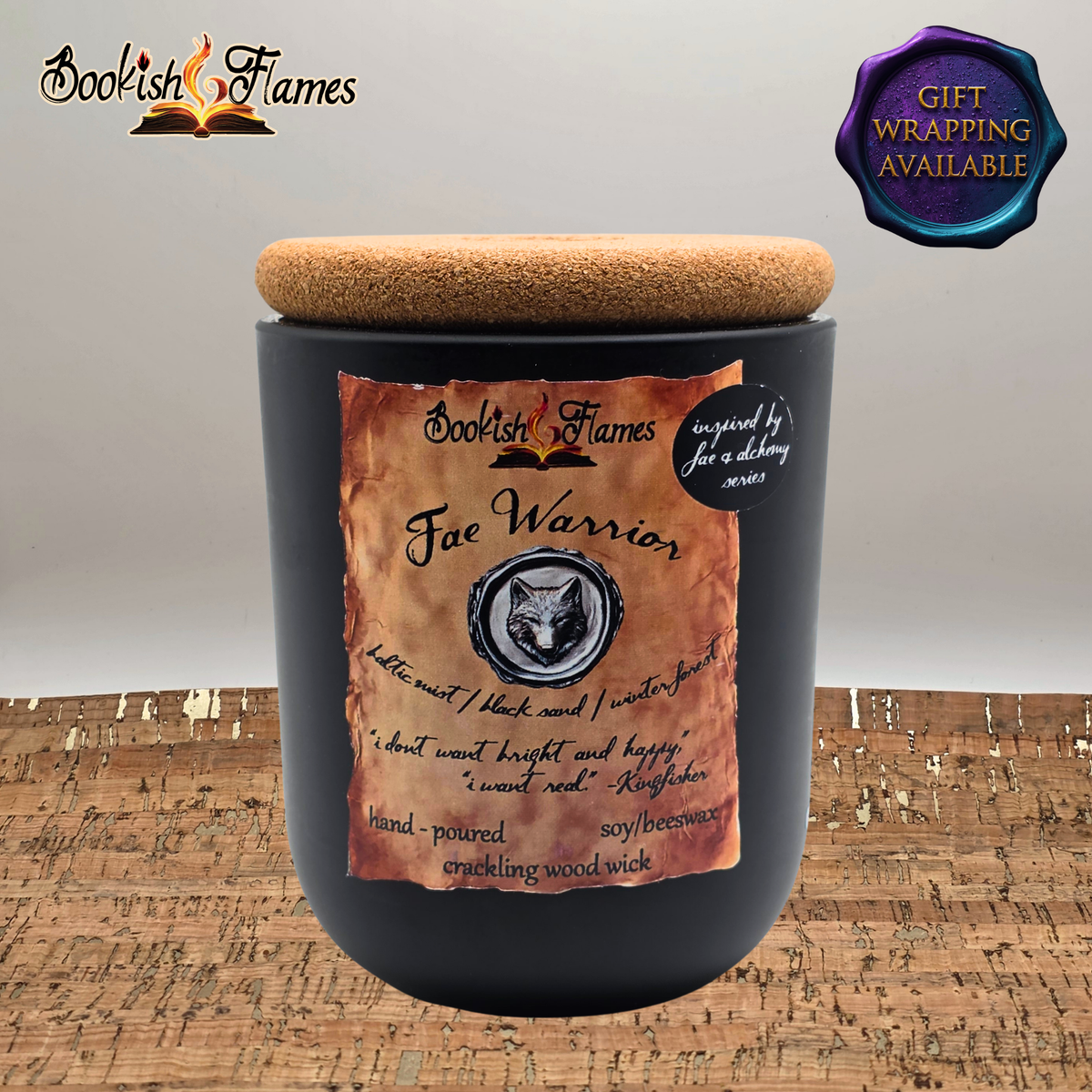 Fae Warrior Candle