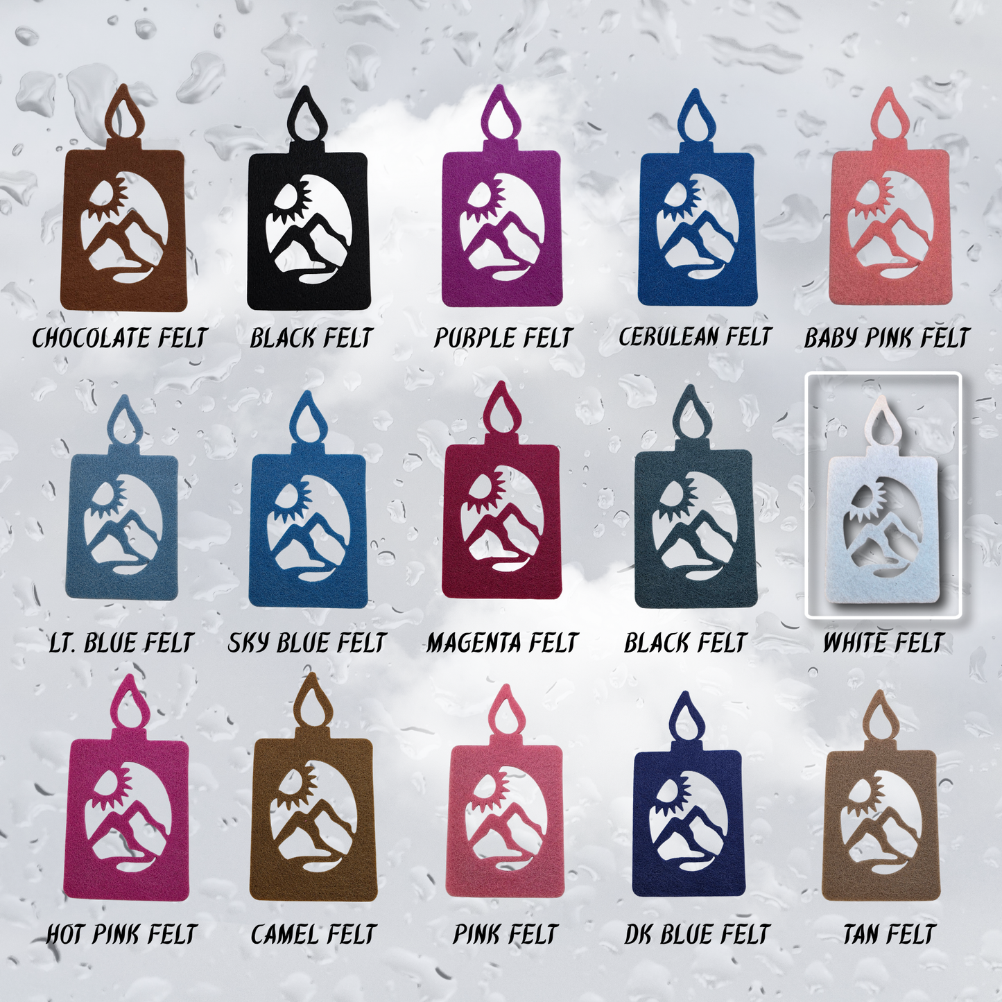 Scents of Adventure Refillable Felt Car Air Freshener | Fantasy Car Freshener
