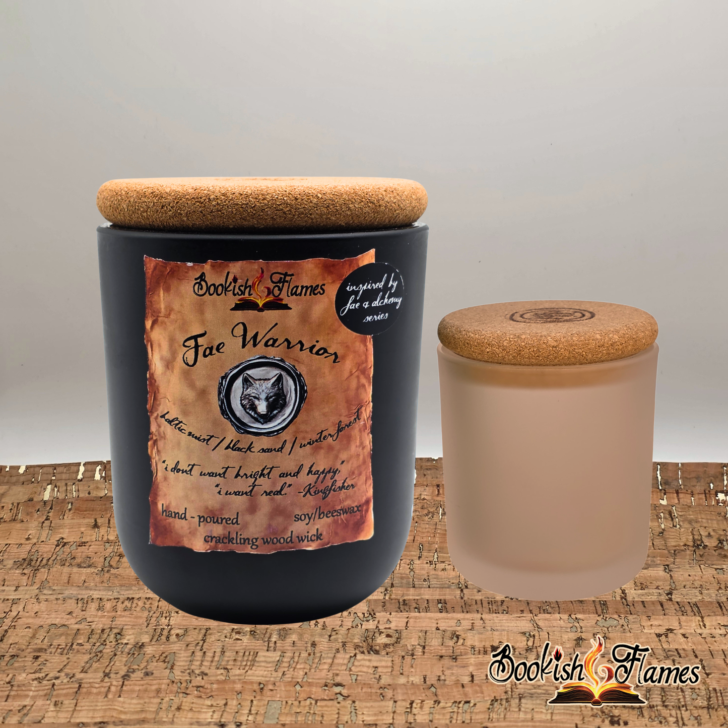 Fae Warrior Candle
