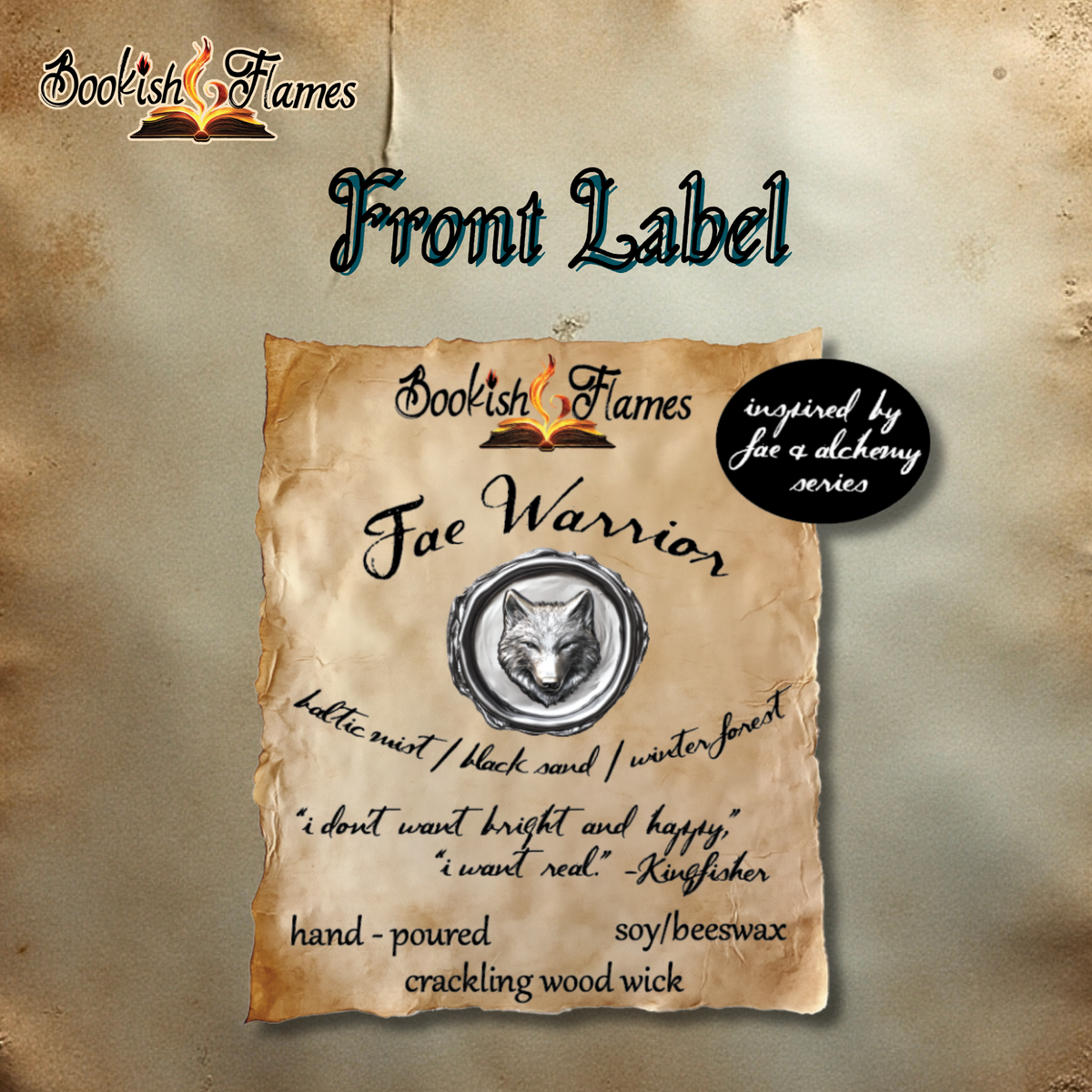 Fae Warrior Candle