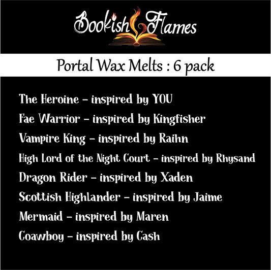 Bookish Flames Wax Melts | Choose Character or Full Collection
