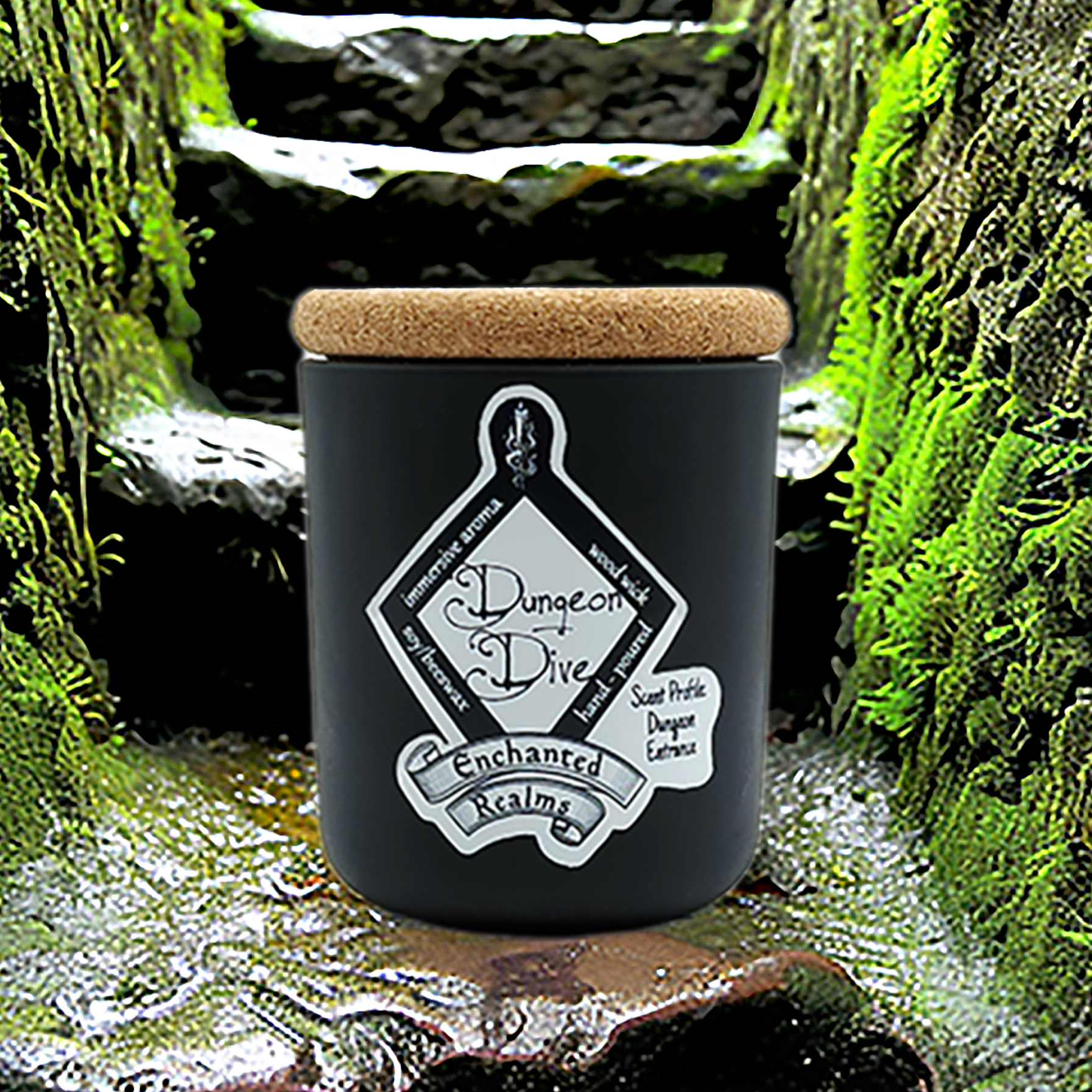 enchanted realms dungeon dive fantasy scented candle