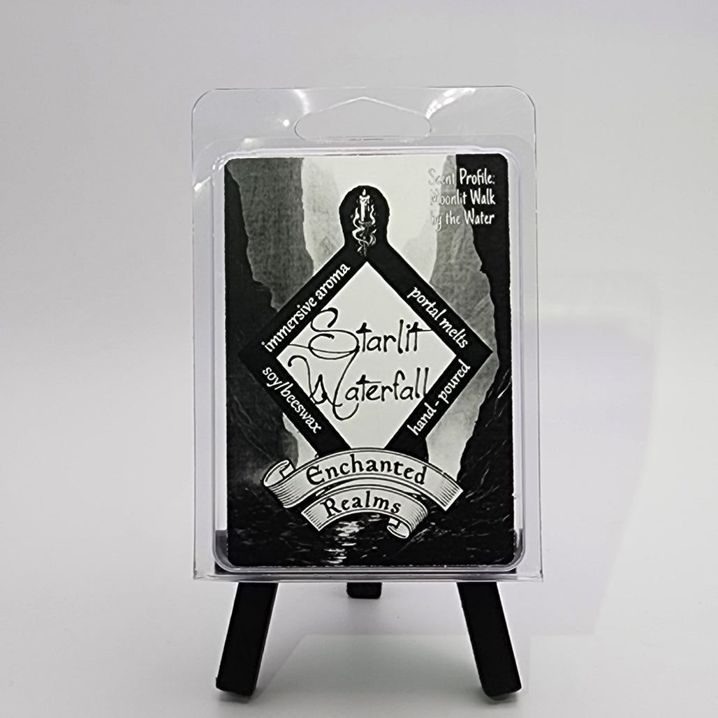 Six pack of wax melts that smell like walking by a waterfall at night